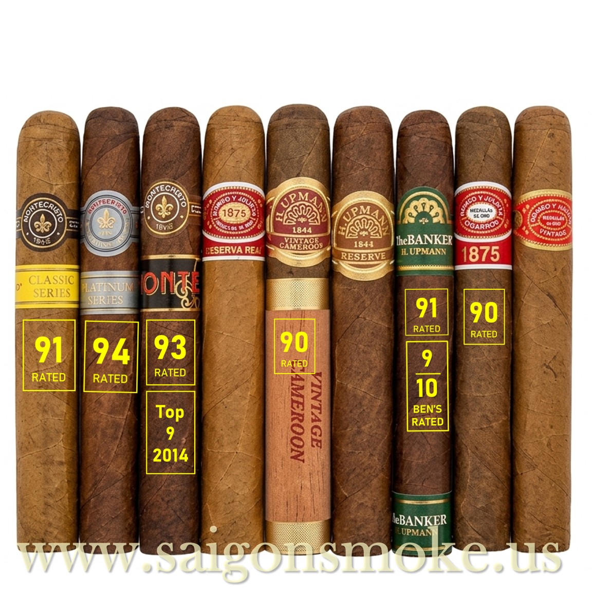 Altadis Monte Romeo H. Upmann Toro Sampler (Hộp 9) - Ảnh 4