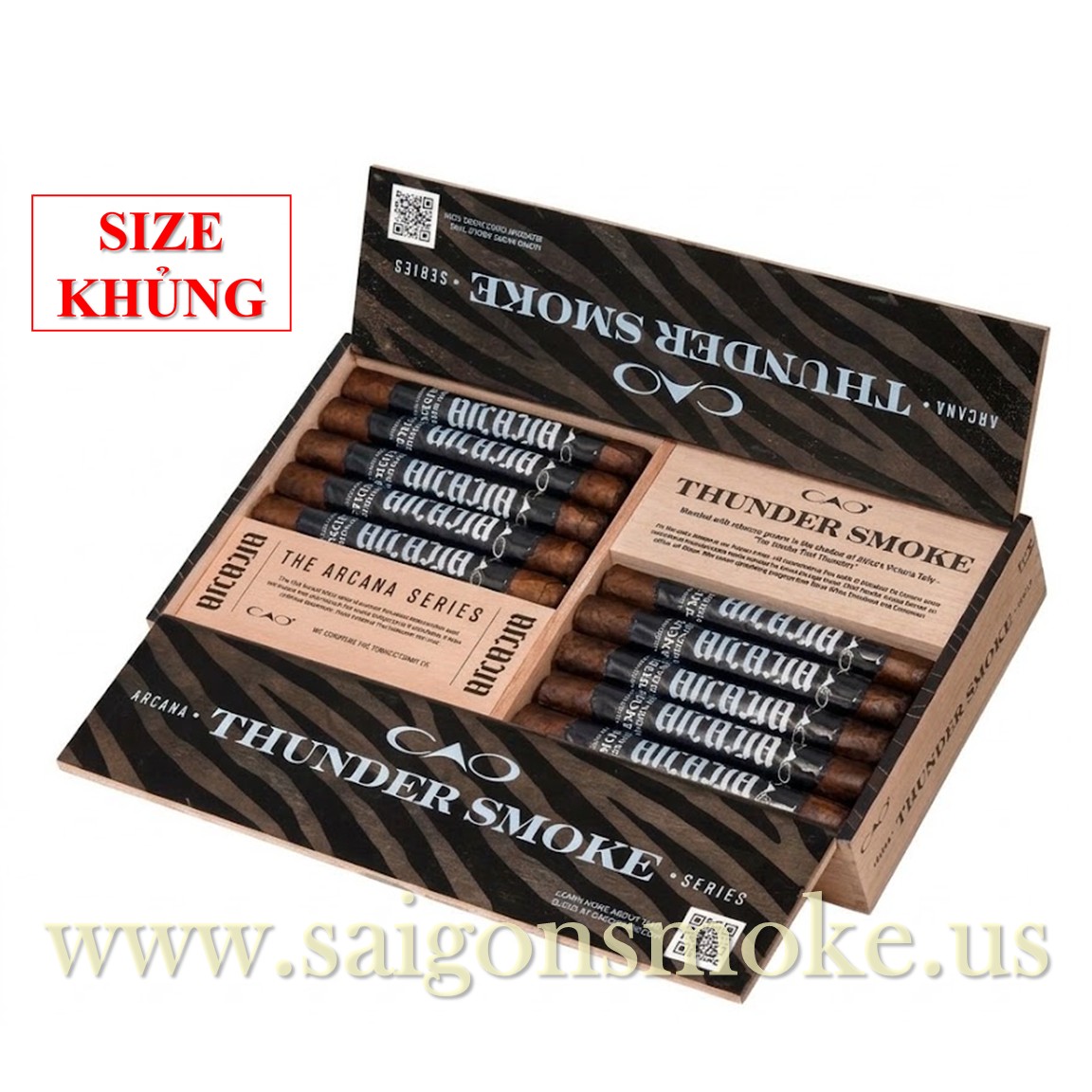CAO Arcana Thunder Smoke Honduran Origin 6.5x52 (Hộp 20) - NEW - Ảnh 2