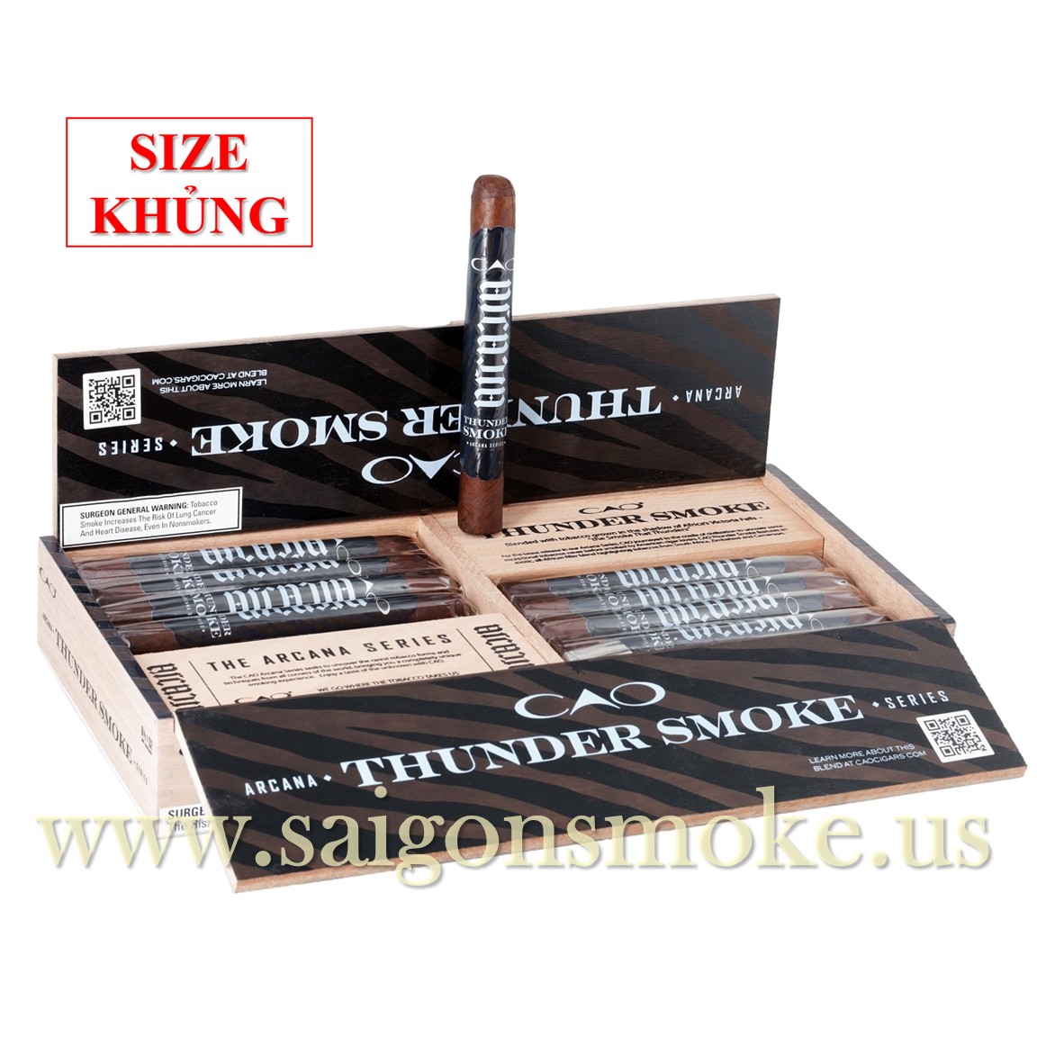 CAO Arcana Thunder Smoke Honduran Origin 6.5x52 (Hộp 20) - NEW - Ảnh 3