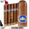 Crowned Heads Four Kicks Capa Especial Sublime Sumatra Toro 6x54 (Gói 5) - blue