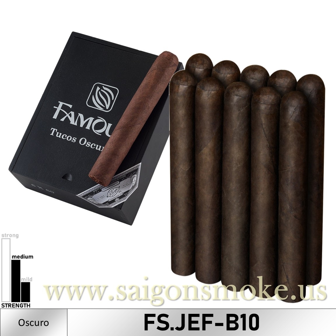 FS Tabacos Fino J. Fuego Edicion The Dark Stump 6x60 (Hộp 10)