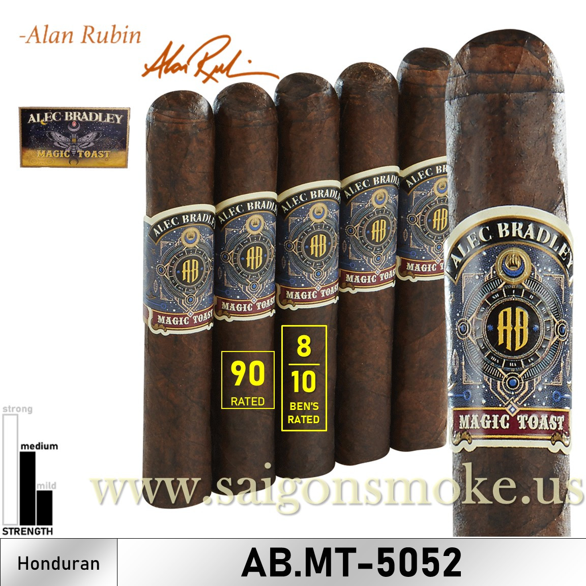 Alec Bradley Magic Toast Robusto 5×52 (Gói 5)
