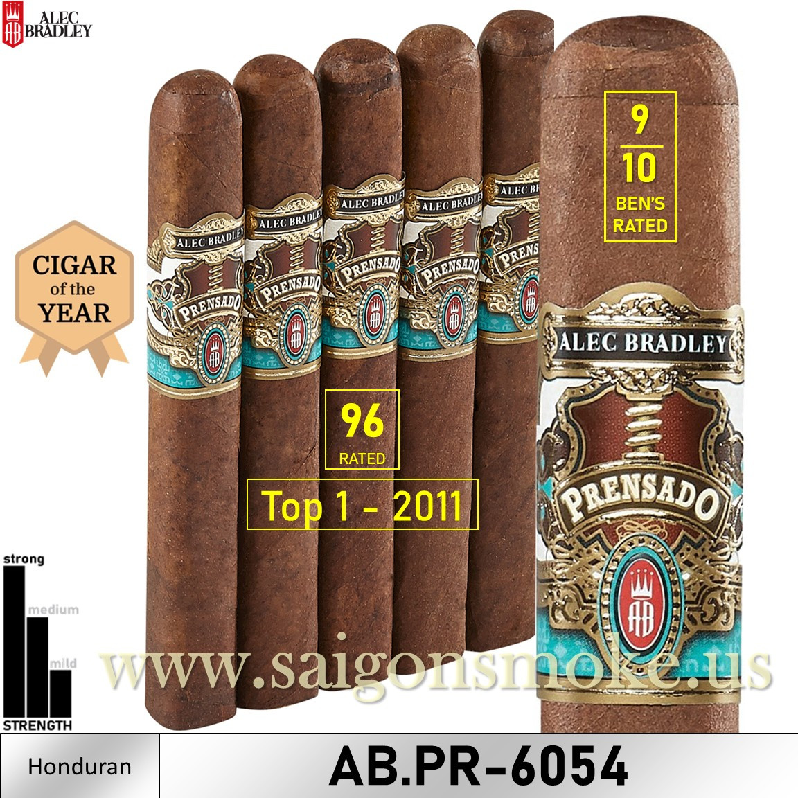 Alec Bradley Prensado Gran Toro 6×54 (Gói 5)