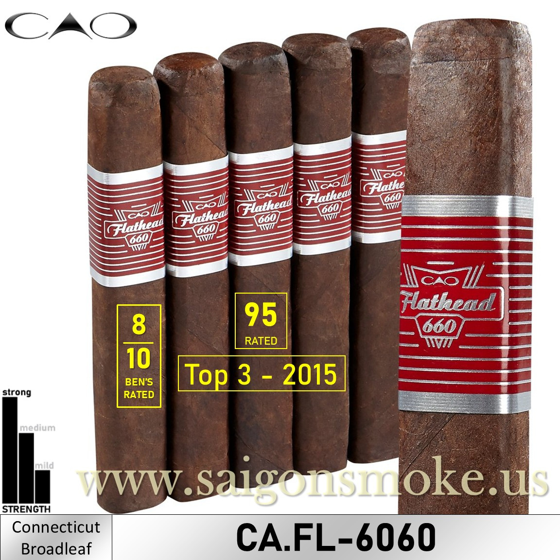 CAO Flathead V660 Carb Gordo 6×60 (Gói 5)