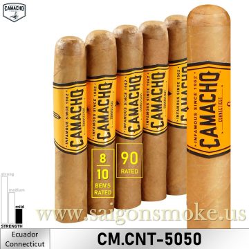 Camacho Connecticut Robusto (màu cam) (Gói 5)