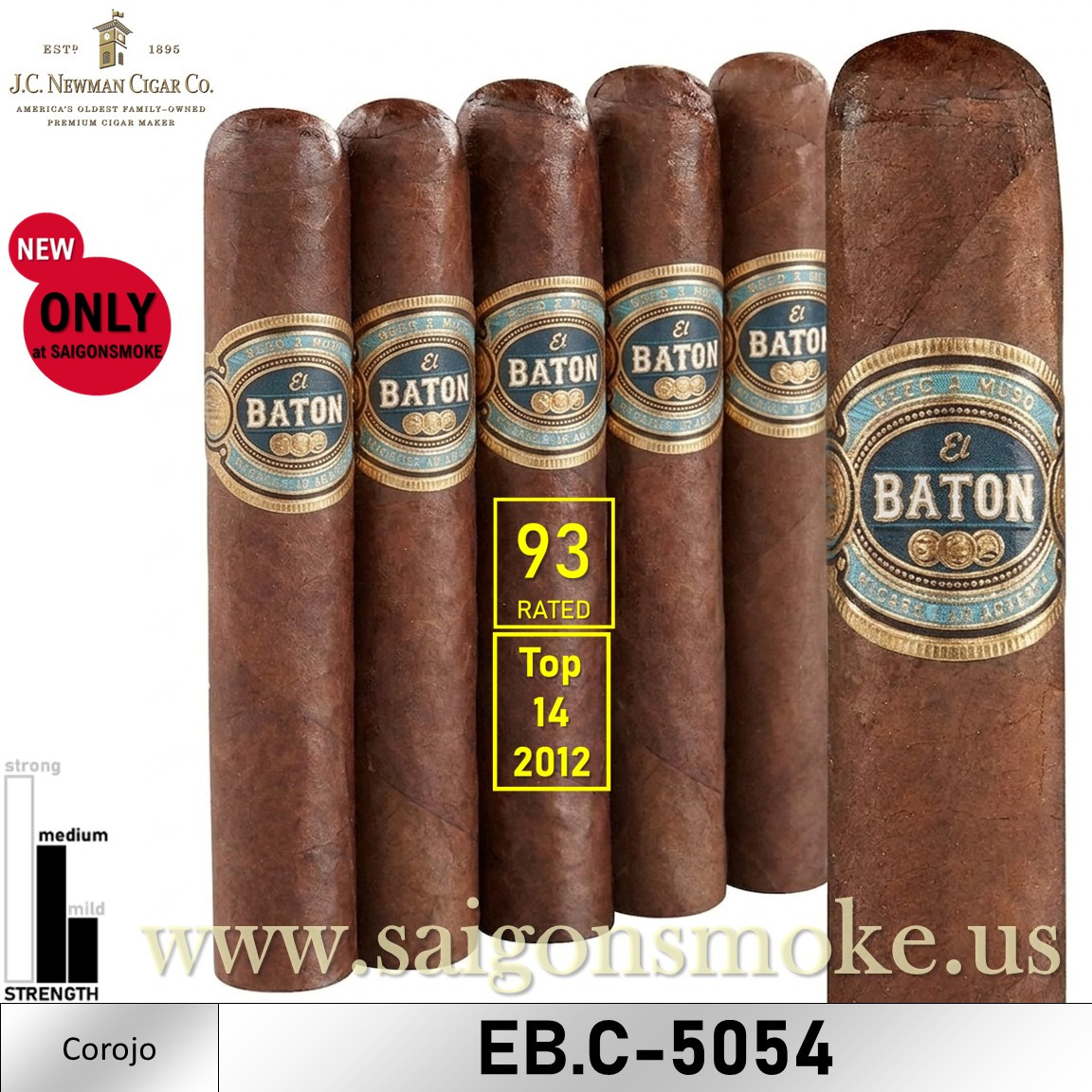 El Baton Corojo Double Robusto 5×54 (Gói 5)