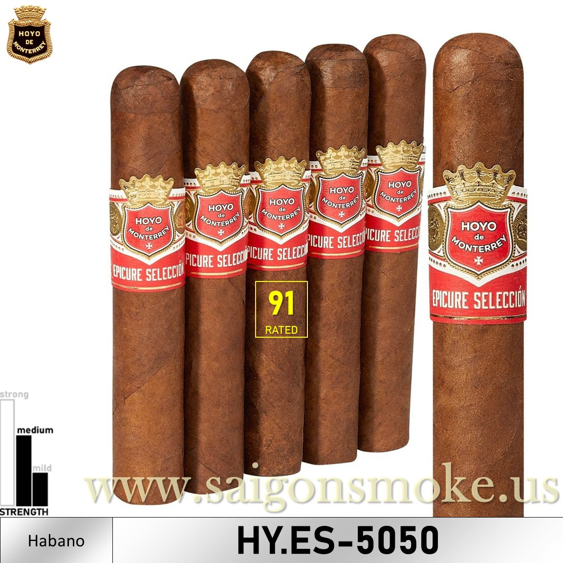 Hoyo Epicure Seleccion No. 2 Robusto 5×50 (Gói 5)