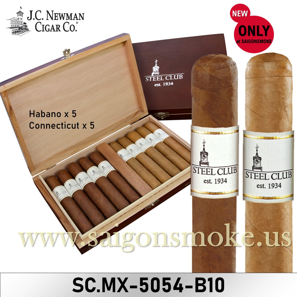 Steel Club Tasting Sampler Robusto 5×54 (Hộp 20)