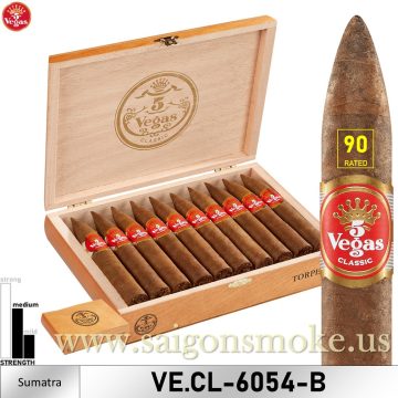 5 Vegas Classic Torpedo (đầu nhọn) 6.0×54 (Hộp 20)