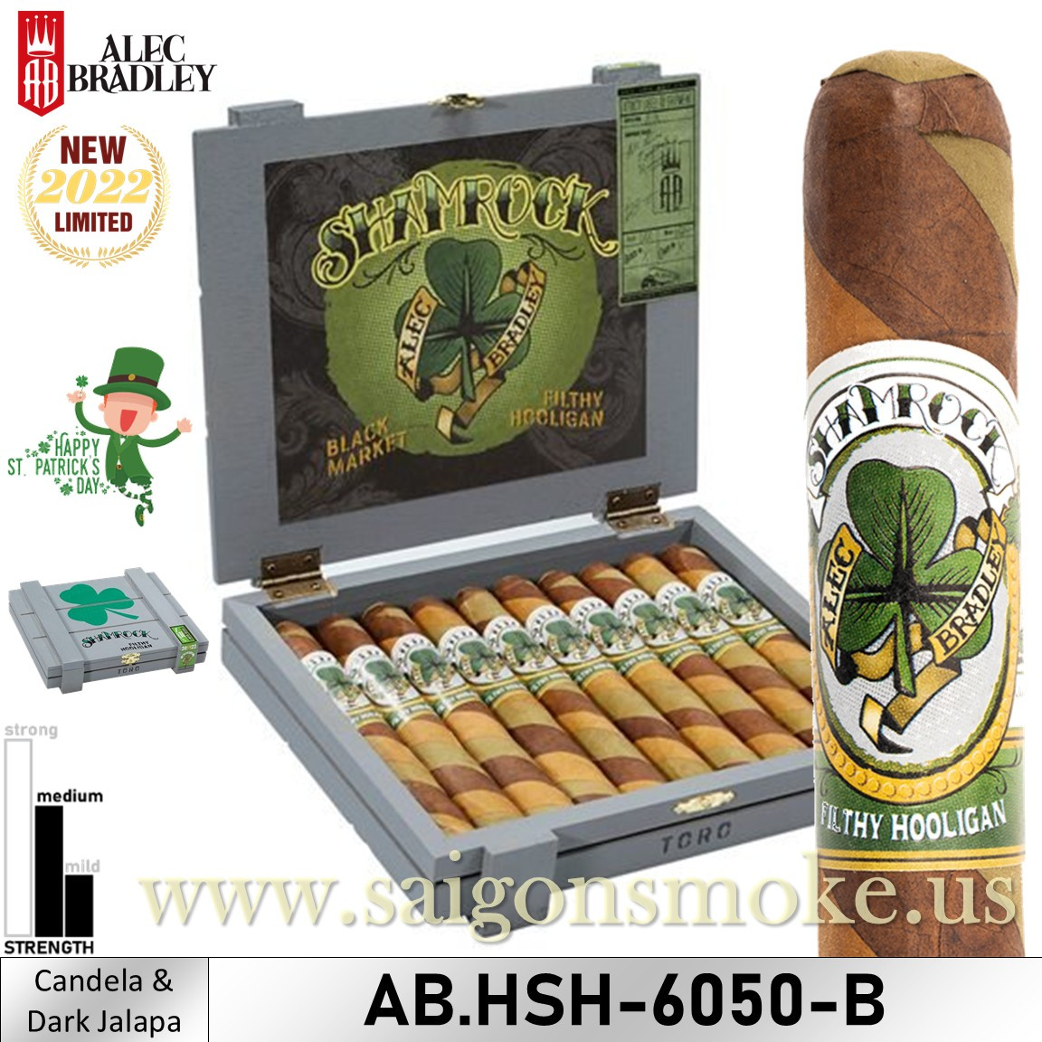 Alec Bradley Black Market Filthy Hooligan Shamrock Limited 2024 Toro 6x50 (Hộp 10)