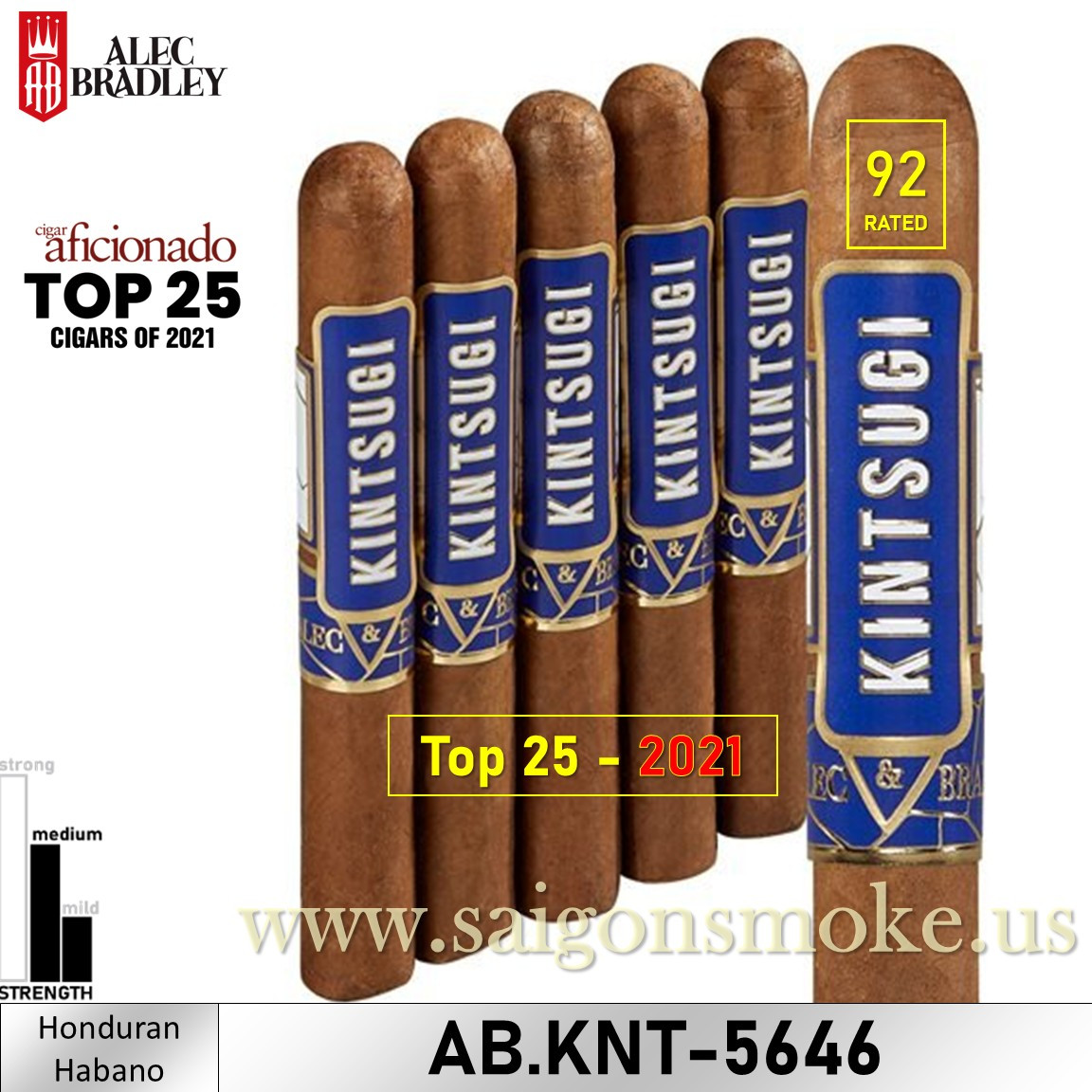 Alec Bradley Kintsugi Corona Gorda 5.6x46 (Gói 5)