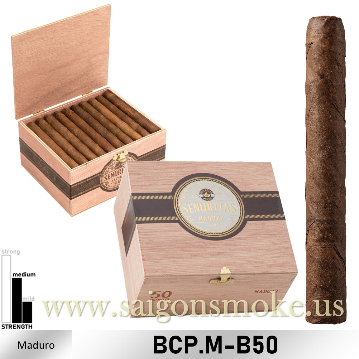 BCP Senoritas Maduro 4x31 (Hộp 50)