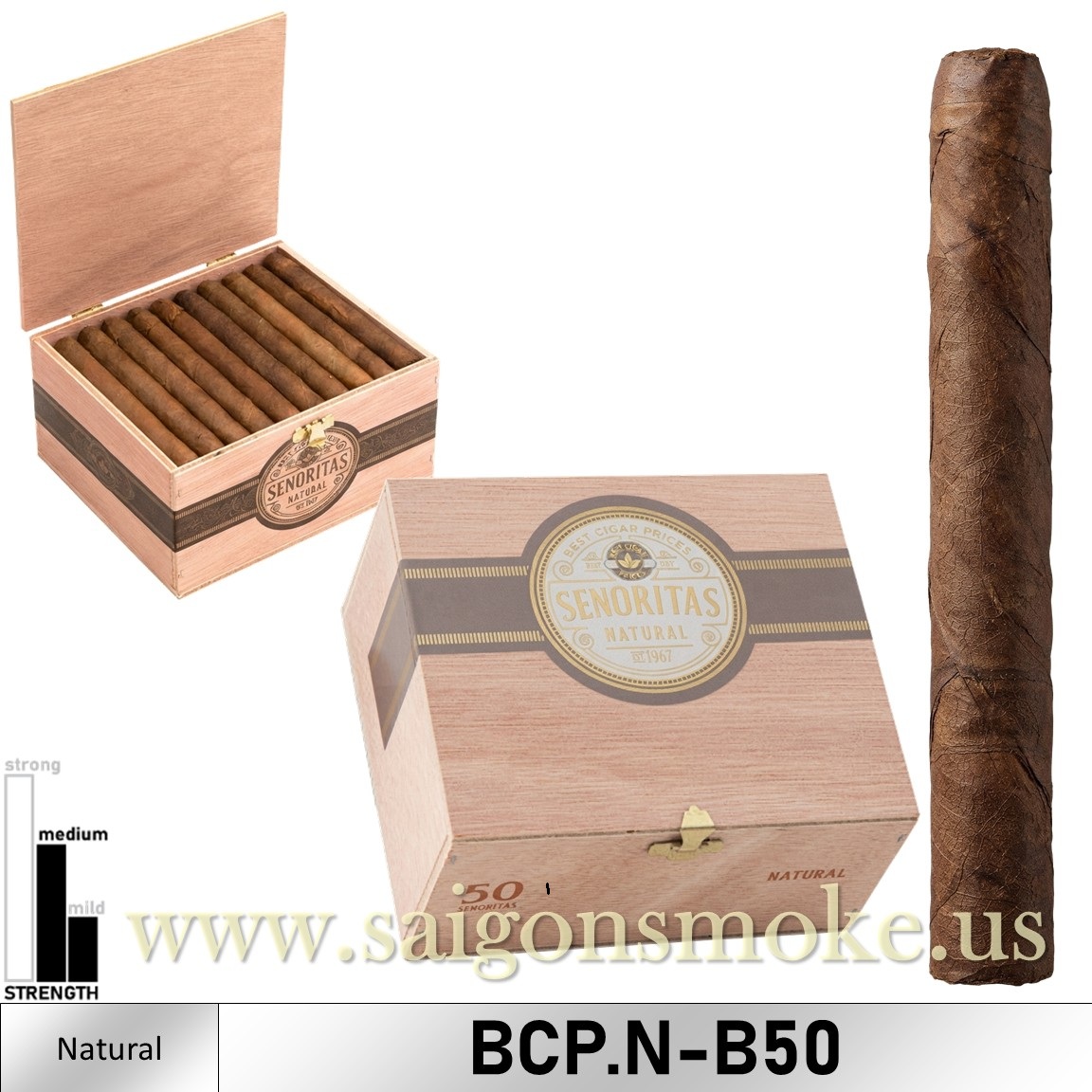BCP Senoritas Natural 4x31 (Hộp 50)