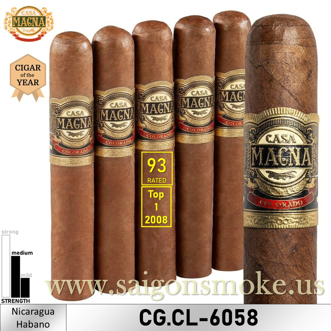 Casa Magna Colorado Gran Toro 6x58 (Gói 5)
