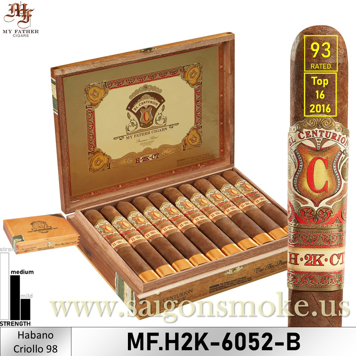 My Father El Centurion H2K Habano Criollo Toro BP 6x52 (Hộp 20) - 93rated