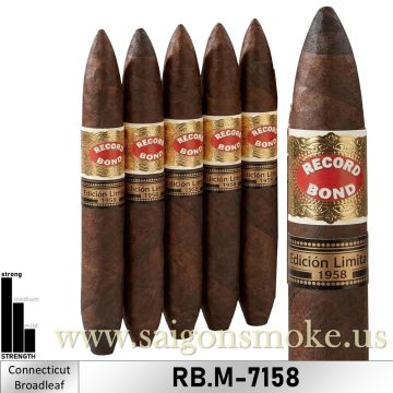 Record Bond Edicion Ltd. Connecticut Broadleaf Maduro Salamone 7.1x58 (Gói 5)
