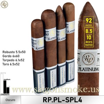 Rocky Patel Platinum Oscuro Tasting Sampler (Gói 4)