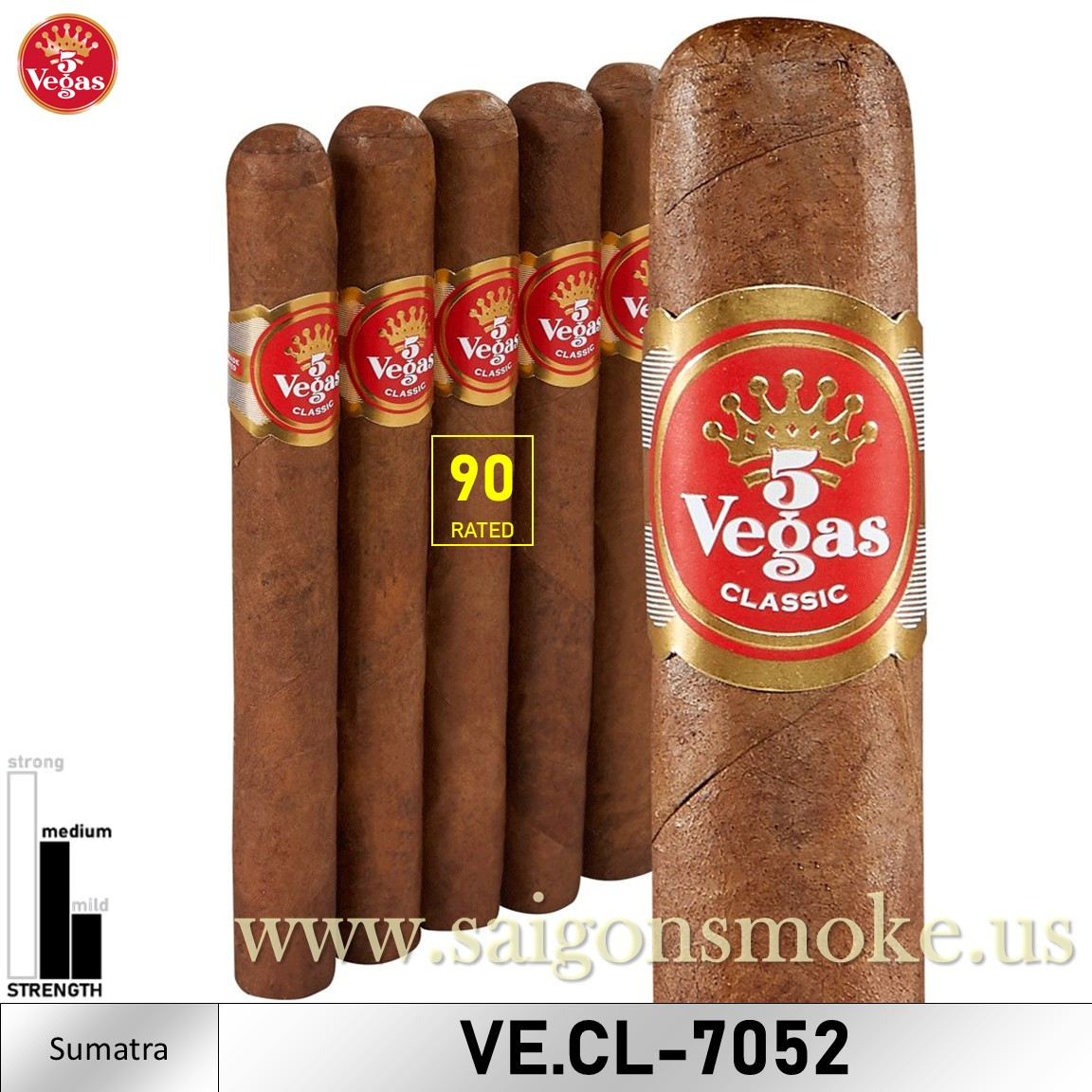 5 Vegas Classic Churchill 7×52 (Gói 5)